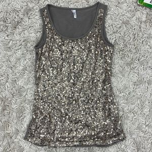 Sequin tank top